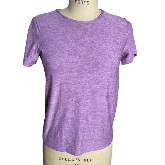 Outdoor Voices CloudKnit Short Sleeve T-Shirt in Purple Size Small - Picture 1 of 5